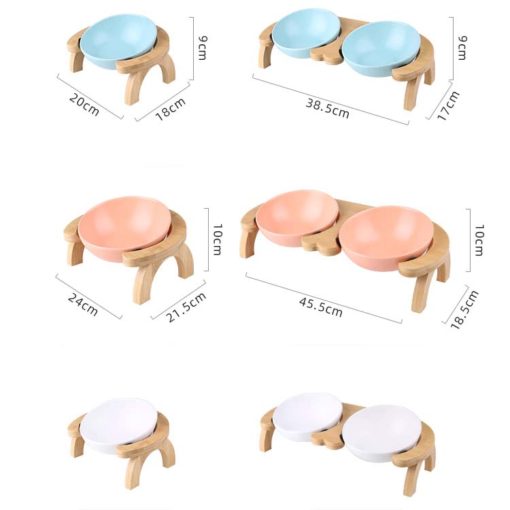 Bol en céramique avec support en bois – Image 12