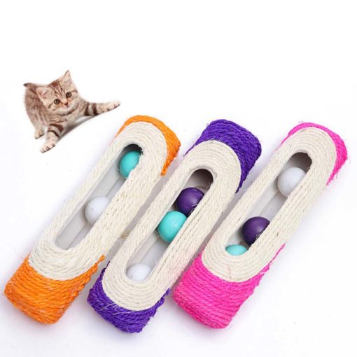 Cylindre à gratter en sisal avec balles intégrées – Image 13