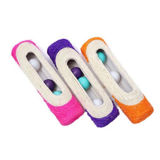 Cylindre à gratter en sisal avec balles intégrées