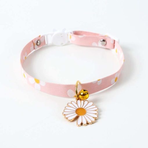Collier imprimé fleurs et étoiles avec clochette - Image 6