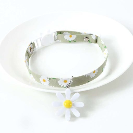 Collier imprimé fleurs et étoiles avec clochette - Image 8