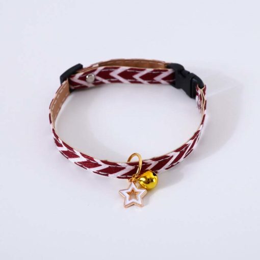 Collier imprimé fleurs et étoiles avec clochette - Image 9