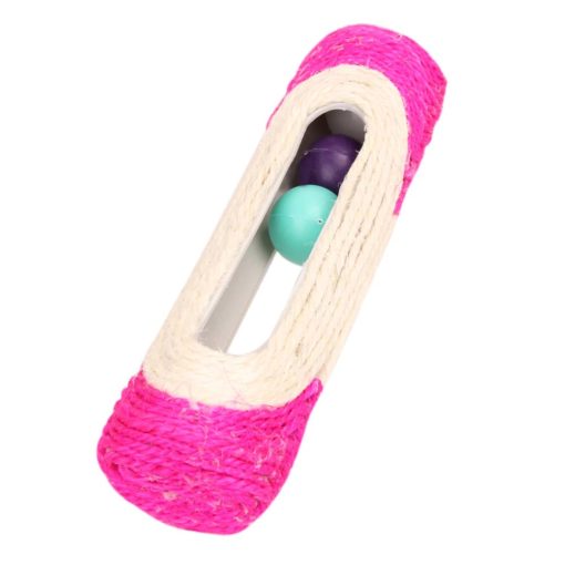 Cylindre à gratter en sisal avec balles intégrées – Image 3