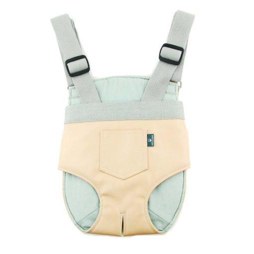 Sac porté à l'avant en forme de salopette