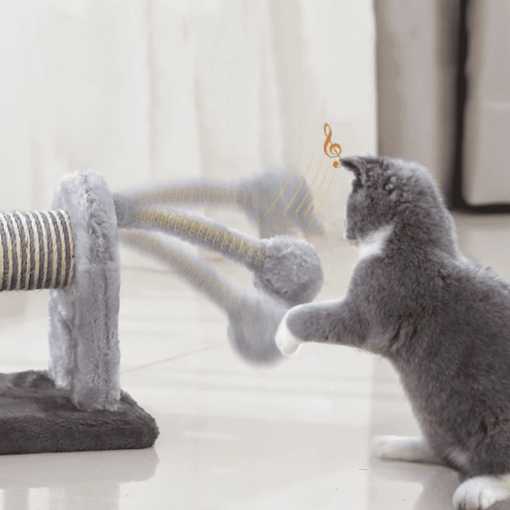 Petit griffoir peluche animaux sauvages – Image 2