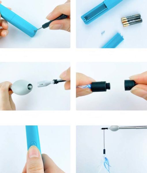 Bâtonnet interactif électrique et télescopique avec plume – Image 5