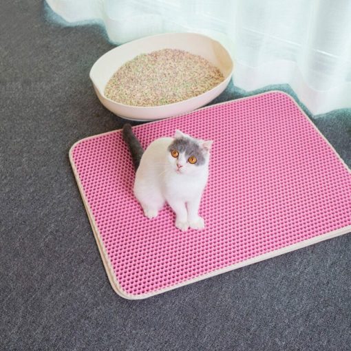 Tapis de litière, plusieurs couleurs, double couche