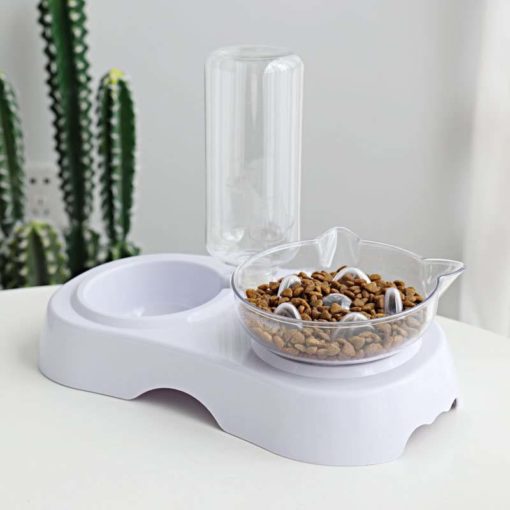 Ensemble distributeur à eau et bol à alimentation lente – Image 2