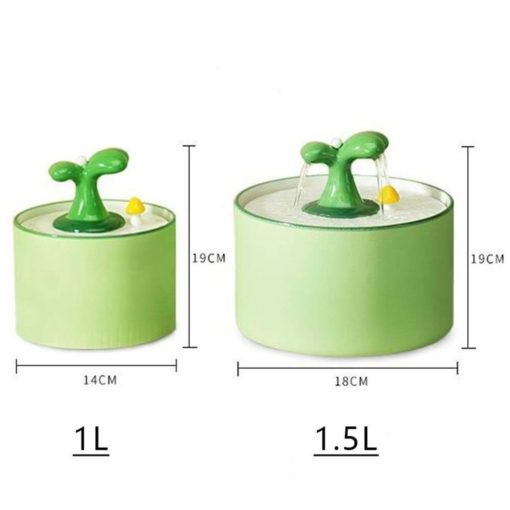 Fontaine à eau en céramique 1L ou 1,5L petit palmier – Image 12