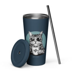 Alternative view of Gobelet isotherme avec paille