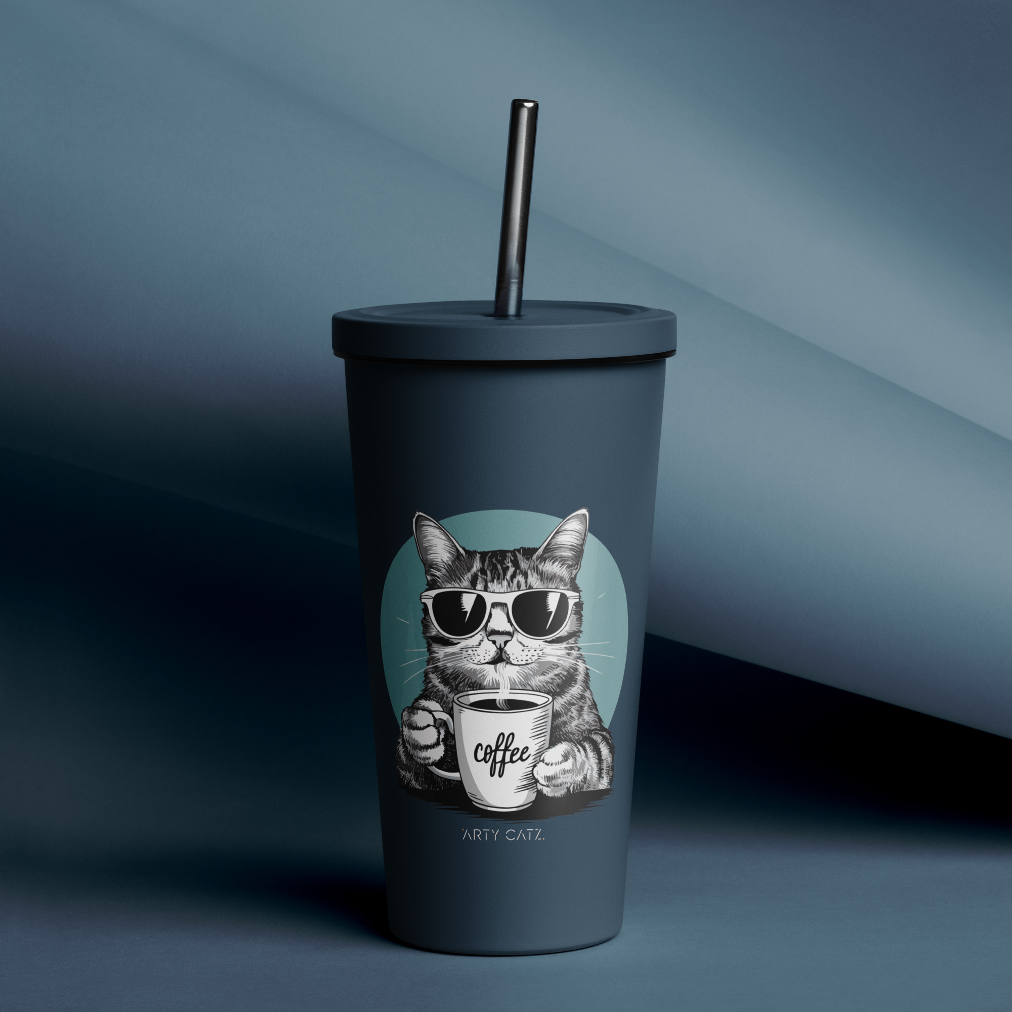 Gobelet isotherme avec paille – Image 6