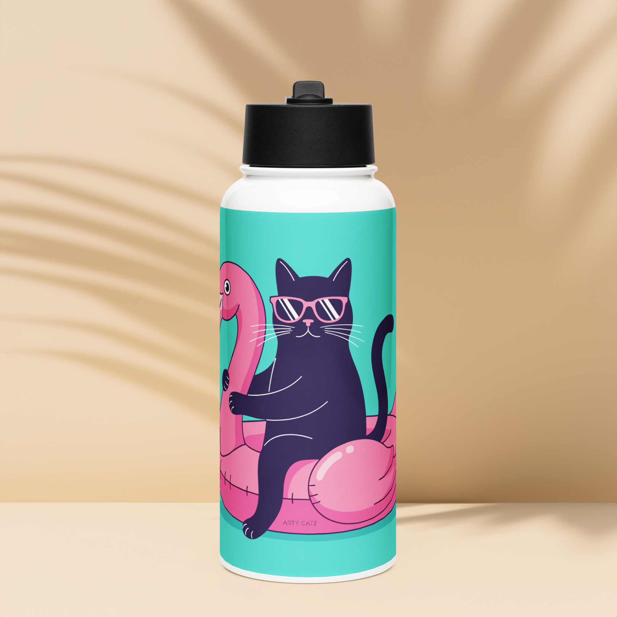 Bouteille d'eau en acier inoxydable avec paille – Image 12